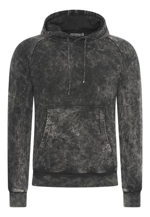 Rusty Neal Gewassen hoodie met een used look