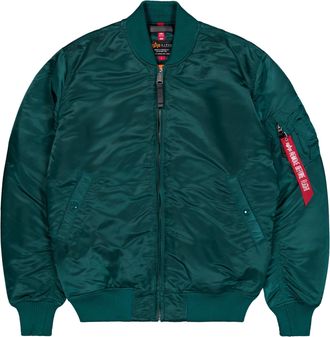 Alpha Industries Bomberjacke ALPHA INDUSTRIES MA-1 VF 59 Long, Herren, Gr. XXL, gr&uuml;n (force gr&uuml;n), Obermaterial: 100% Nylon; Futter: 100% Nylon; F&uuml;llung: 100% Polyeste