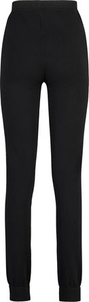 Saint Laurent Womens Cashmere Trousers Black Track Pants