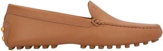 Tod's Gommino 22L Pantofola Gommini Met - Dames - Loafers - Bruin - 39 1/2 EU - Leer - Schoenen