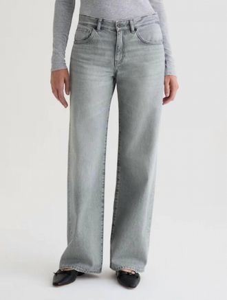 AG - Adriano Goldschmied Adria Low Rise Wide Leg Jean In Al Fresco