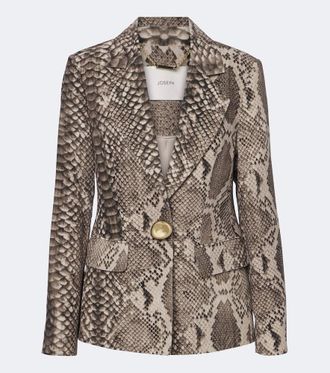 Joseph Blazer Birch de sat&eacute;n de sarga estampado