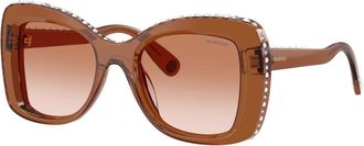Swarovski Sunglasses, unisex, Brown, Size: 51 MM 0Sk6062U