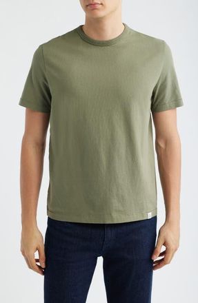 Merz b. Schwanen Organic Cotton Tee in Light Army at Nordstrom, Size Xx-Large