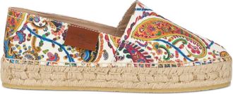 Etro Katoenen espadrilles met print - Wit
