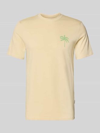 Blend T-Shirt mit Motiv-Print Modell SUN PALMS in Sand, Gr&ouml;&szlig;e XXL