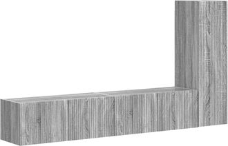 vidaXL Conjunto De Mueble De Tv 3 Uds. Gris Sonoma Vidaxl