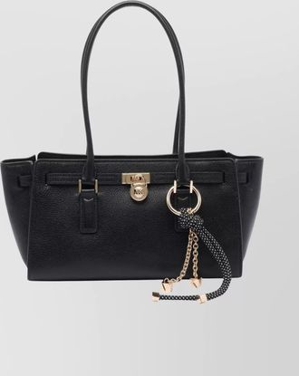 Michael Michael Kors structured leather shoulder bag charm