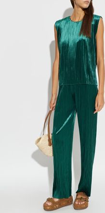 Forte_Forte Forte_forte Pleated Top, Womens, Green
