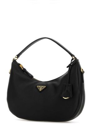 Prada Womens Black Leather Handbag Nero Calfleather Borse A Mano Bag