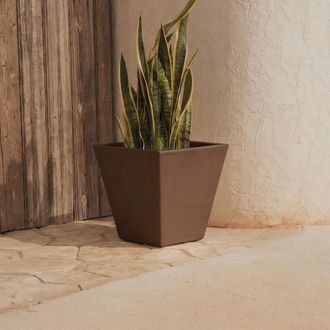 OEM Camomila R&uacute;stica Macetero Cuadrado De Interior Y Exterior Para Plantas Y Flores Muy Resistente Al Paso Del Tiempo. Hecho De Polietileno En Espa&ntilde;a - Br