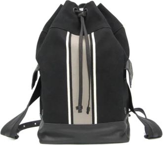 Bottega Veneta Pre-owned Canvas backpacks - Heren - Vintage Rugzakken - Zwart - ONE Size - Leer - Vintage