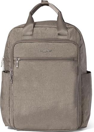 Baggallini Commuter Laptop Backpack Handbags Sterling Shimmer, Nylon