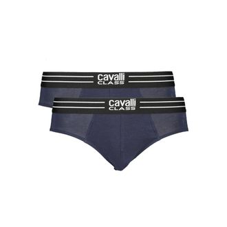 Cavalli Mens 2pack Brief Navy - Dark Blue Cotton - Size X-Large