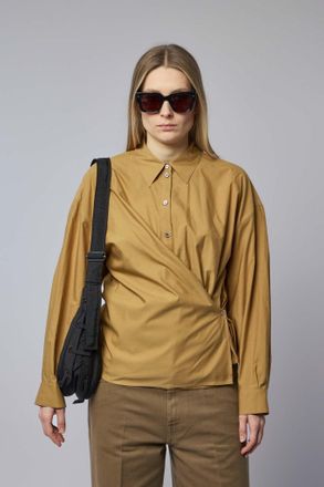 Christophe Lemaire Straight Collar Twisted Shirt