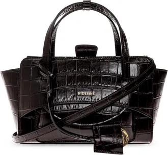 Hidesins Borsa Piccola con Patta - - Bags - Donna - Marrone - ONE SIZE