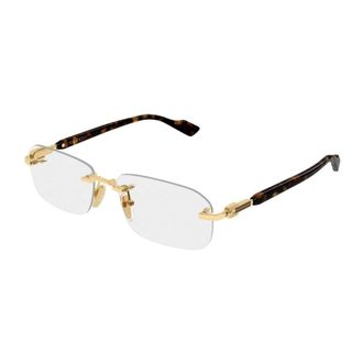 Gucci Optisch Montuur - Heren - Brillen - Geel - 56 MM - Accessoires