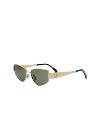 Celine Celine Zonnebril Goud/Groen
