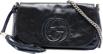 Gucci Pre-owned Shoulder Bags, female, Blue, Size: ONE SIZE Pre-owned Shoulder Bag with Chain Strap