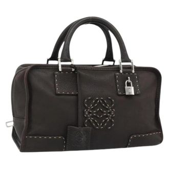 Loewe Pre-owned Hand Bag - Dames - Vintage Handtas - Bruin - ONE Size - Leer - Vintage