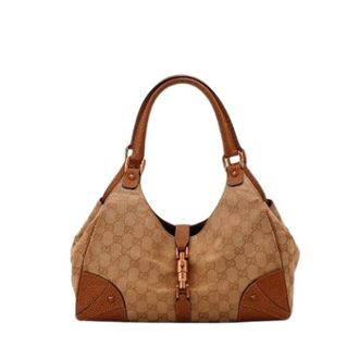 Gucci Pre-owned Shoulder Bags, female, Beige, Size: ONE SIZE Pre-owned New Jackie Hobo Shoulder Bag