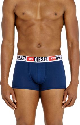 Diesel Three-pack of all-over logo waist boxers - Trunks - Man - Multicolor