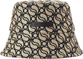 Stella McCartney S-Wave Bucket Hat - Dames - Hoeden - Beige - 58 CM - Katoen - Accessoires