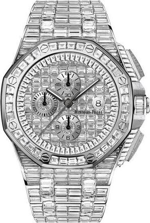 Audemars Piguet Royal Oak Offshore 18-carat White Gold Diamond Pave Automatic Mens Watch 26403BC.ZZ.8044BC.01