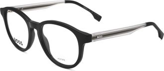HUGO BOSS Mens 48 mm Black Opticals