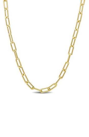 Delmar Polished Paper Clip Chain Necklace in Yellow at Nordstrom Rack