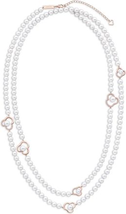 Tasaki Collana Chants in oro rosa 18 carati con perle Akoya e diamanti - Argento