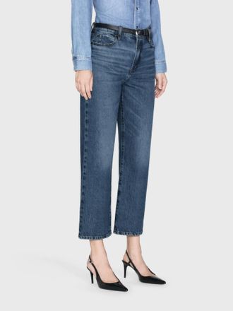 Frame Denim Le Jane Crop Denim Jeans In Caramia
