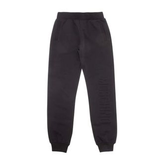 Moschino Hup05C Joggers - male - Moschino - Sweatpants - Black - 10 Y - Kids