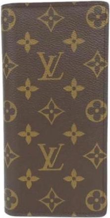 Louis Vuitton Pre-owned Wallets, male, Brown, Size: ONE SIZE Pre-owned Monogram Long Wallet