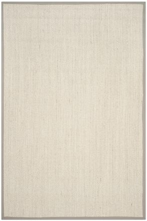 Safavieh Alfombra fibra natural de sisal blanco/verde, 183 x 274 cm