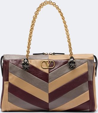 Valentino Garavani Bolso al hombro Panthea Medium de piel con VLogo