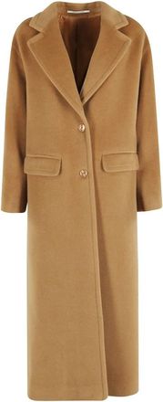 Tagliatore Carine Coat - Dames - Mantel - Beige - XS - Wol - Jassen