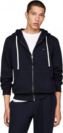 Tommy Hilfiger Fleece Zip-Thru Hoody - Heren - Vesten met rits - Blauw - XL - Katoen - Hoodies & sweatvesten