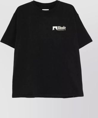 Rhude cotton logo print t-shirt