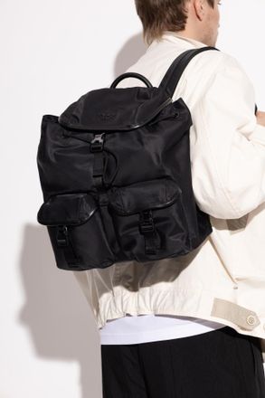 Emporio Armani Backpack From The Sustainability Collection, Mens, Black