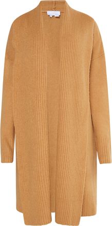 Usha Gebreid vest Dames Kameel