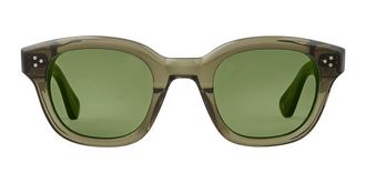Garrett Leight CYPRUS SUN WIL/GRN Mens Sunglasses Green Size 47