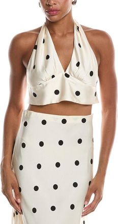 Bardot Phoebe Satin Halter Tie Top