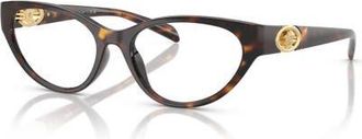 Versace 52mm Cat Eye optical glasses in Tortoise at Nordstrom