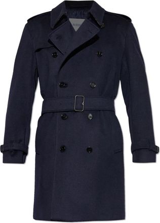 Burberry Hastings Trenchcoat - Heren - Trenchcoats - Blauw - XL - Katoen - Jassen