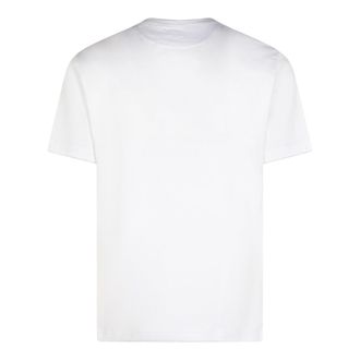 Eleventy Mens T-Shirts And Polos Bianco-Grigio _100 % Co