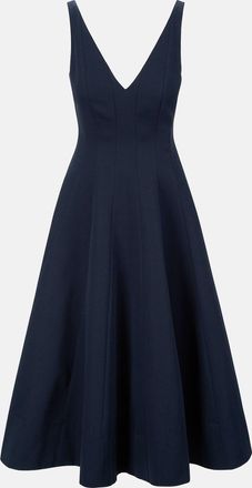 Staud Marieta Grosgrain Midi Dress