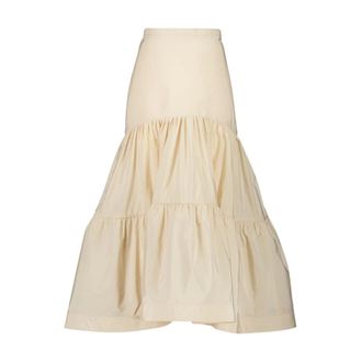 Zeus + Dione Rokken, Dames, Beige, S, Polyester, Daucus Midi Rok