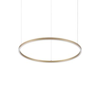 Netlighting Oracle Slim 70cm Non Dim 3000K Round Pendant Brass 4350lm in Yellow