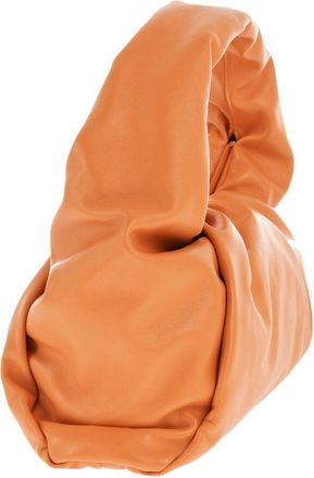 Bottega Veneta Womens Hobo Orange Leather